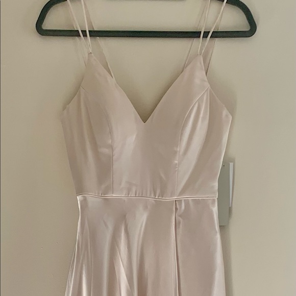 Sequin hearts double strap satin ballgown - Picture 3 of 6